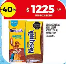 Supermercados DIA Nestlé nesquik leche chocolata da menos azucar oferta