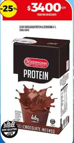 Supermercados DIA La serenisima leche chocolatada protein oferta