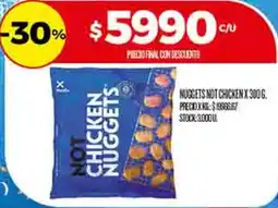 Supermercados DIA Not chicken nuggets oferta