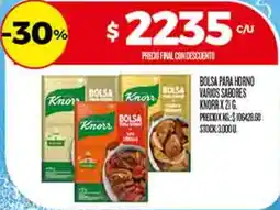 Supermercados DIA Knorr bolsa varios sabores oferta