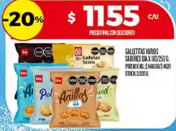 Supermercados DIA Dia galletitas varios sabores oferta