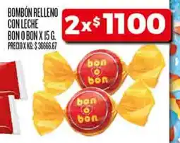 Supermercados DIA Bon o bon bombón relleno con leche oferta