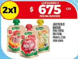 Supermercados DIA Dia jugo pulpa de manzana/ pera/frutal oferta