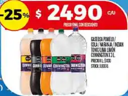 Supermercados DIA Cunnington gaseosa pomelo cola/naranja/indian tonic/lima limon oferta