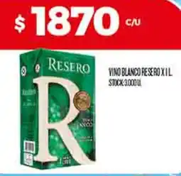 Supermercados DIA Resero vino blanco oferta