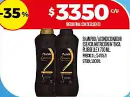 Supermercados DIA Plusbelle shampoo/acondicionador esencia nutrición intensa oferta