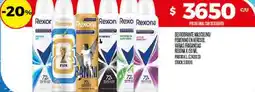 Supermercados DIA Rexona desodorante masculino femenino en aerosol varias fragancias oferta