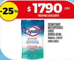 Supermercados DIA Ayudín desinfectante multisuperficies expert oferta
