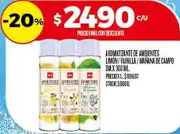 Supermercados DIA Dia aromatizante de ambientes limon/vainilla/mañana de campo oferta