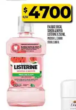 Supermercados DIA Listerine enjuage bucal sandia&menta oferta