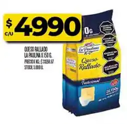 Supermercados DIA La paulina queso rallado oferta