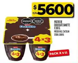 Supermercados DIA Danette postre de chocolate oferta