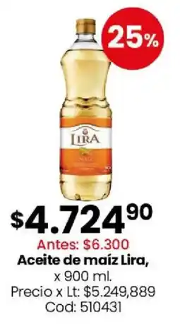 Coto Lira aceite de maíz oferta