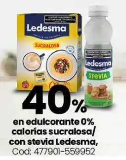 Coto Ledesma en edulcorante 0% calorías sucralosa/ con stevia oferta
