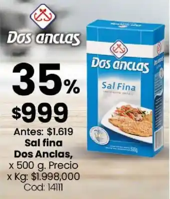 Coto Dos anclas sal fina oferta