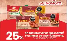 Coto Ajinomoto en aderezos varios tipos sazón/ resaltador de sabor oferta