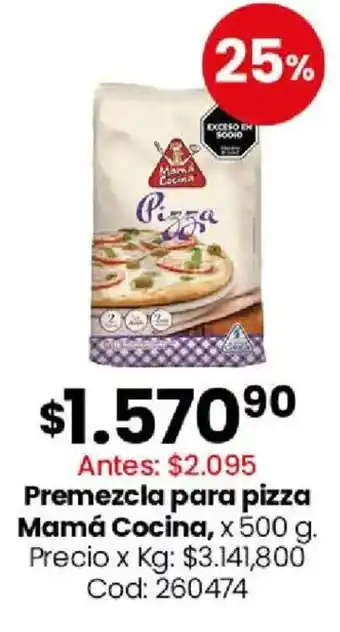 Coto Mamá cocina premezcla para pizza oferta