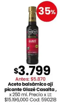 Coto Glazé casalta aceto balsámico ají picante oferta