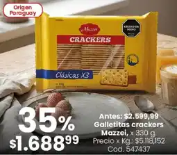 Coto Mazzei galletitas crackers oferta