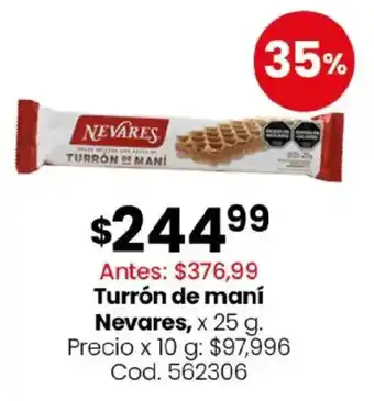 Coto Nevares turrón de maní oferta