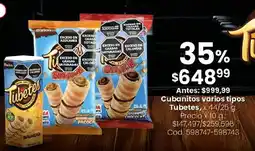 Coto Tubetes cubanitos varios tipos oferta