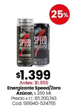 Coto Speed/zero azúcar energizante oferta