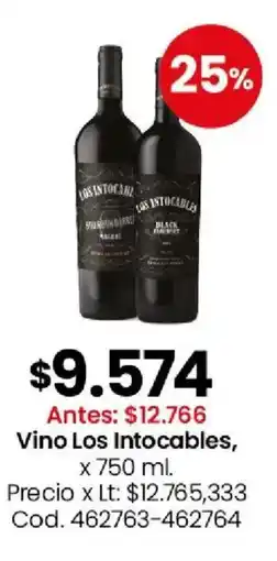 Coto Los intocables vino oferta