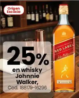 Coto Johnnie walker en whisky oferta