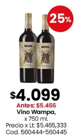 Coto Wampa vino oferta