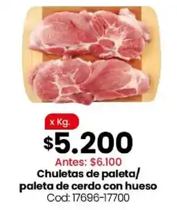 Coto Chuletas de paleta/ paleta de cerdo con hueso oferta