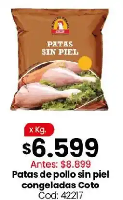 Coto Coto patas de pollo sin piel congeladas oferta