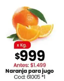 Coto Naranja para jugo oferta