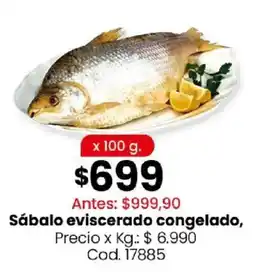 Coto Sábalo eviscerado congelado oferta