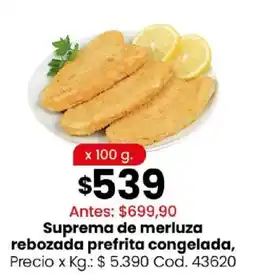 Coto Suprema de merluza rebozada prefrita congelada oferta