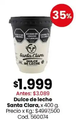 Coto Santa clara dulce de leche oferta