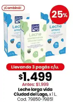 Coto Ciudad del lago leche larga vida oferta