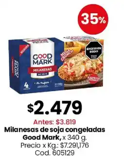 Coto Good mark milanesas de soja congeladas oferta