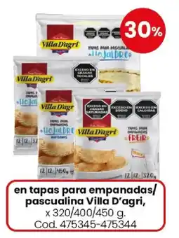 Coto Villa d'agri en tapas para empanadas/ pascualina oferta