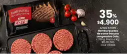 Coto Coto hamburguesas de carne vacuna congeladas oferta