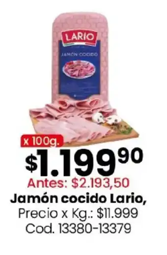 Coto Lario jamón cocido oferta