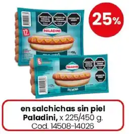 Coto Paladini en salchichas sin piel oferta