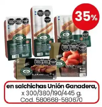 Coto Unión ganadera en salchichas oferta