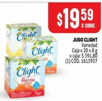 Makro Jugo en polvo clight caja 20u x 8g oferta