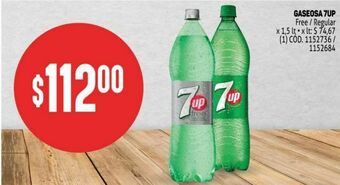 Makro Gaseosa 7up 1,5l oferta