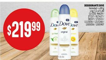 Makro Desodorante dove 89g oferta