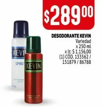 Makro Desodorante kevin 250ml oferta