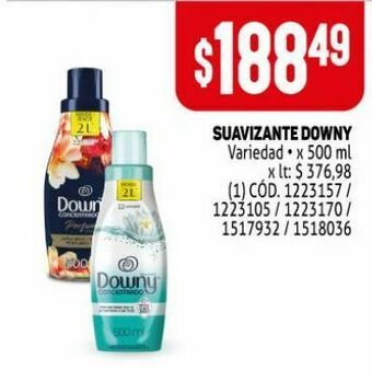 Makro Suavizante downy 500ml oferta