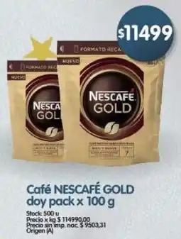 Supermercados Buenos Días Nescafé gold café doy pack oferta