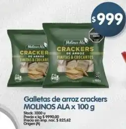 Supermercados Buenos Días Molinos ala galletas de arroz crackers oferta