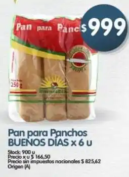 Supermercados Buenos Días Buenos dias pan para panchos oferta